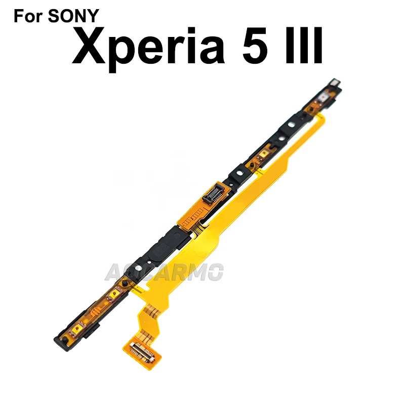 Aocarmo For Sony Xperia 5 III / X5iii 5G Mark3 XQ-BQ72 Power Button On/Off Volume Camera Switch Flex Cable Replacement Part