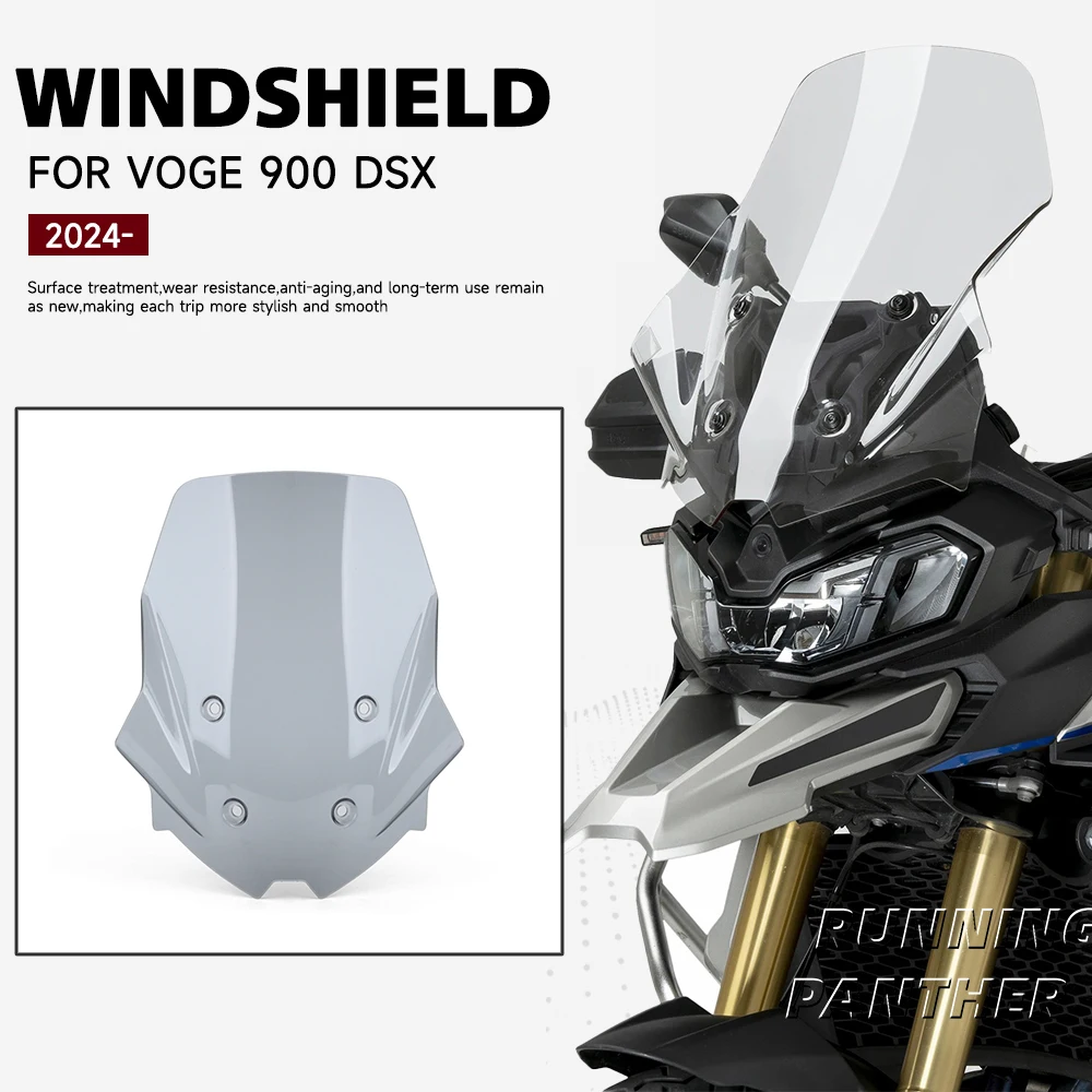 

For Voge 900 DSX 2024 2025 Motorcycle Windshield Touring Visor Screen Upper Windscreen Wind Deflector Fairing Cover