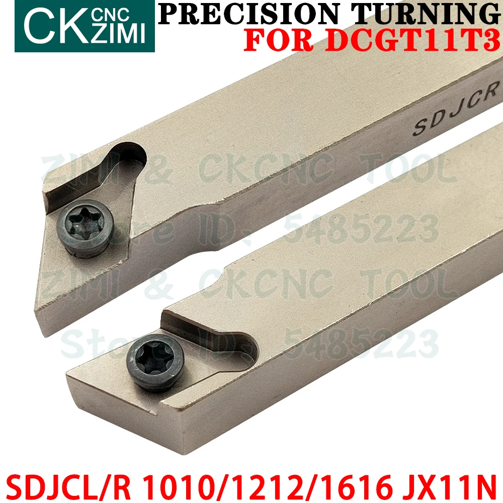 SDJCR SDJCL 1010 1212 1616 JX11N External Turning Tool Holder Centering Machine Finishing Cutting Tools DCGT11T3 Turning Inserts