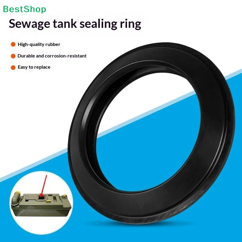 ★Cassette Toilet Lip Seal Leak Proof Odor Free Universal Rubber Gasket Replacement For RV Portable Toilet