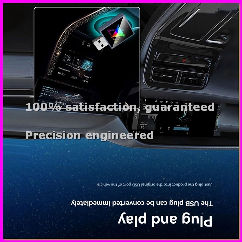 

Беспроводной адаптер Carplay Smart AI 3-в-1: Carplay/Android Auto/Airplay USB-донгл для преобразования проводного Carplay в беспроводной - ABFT