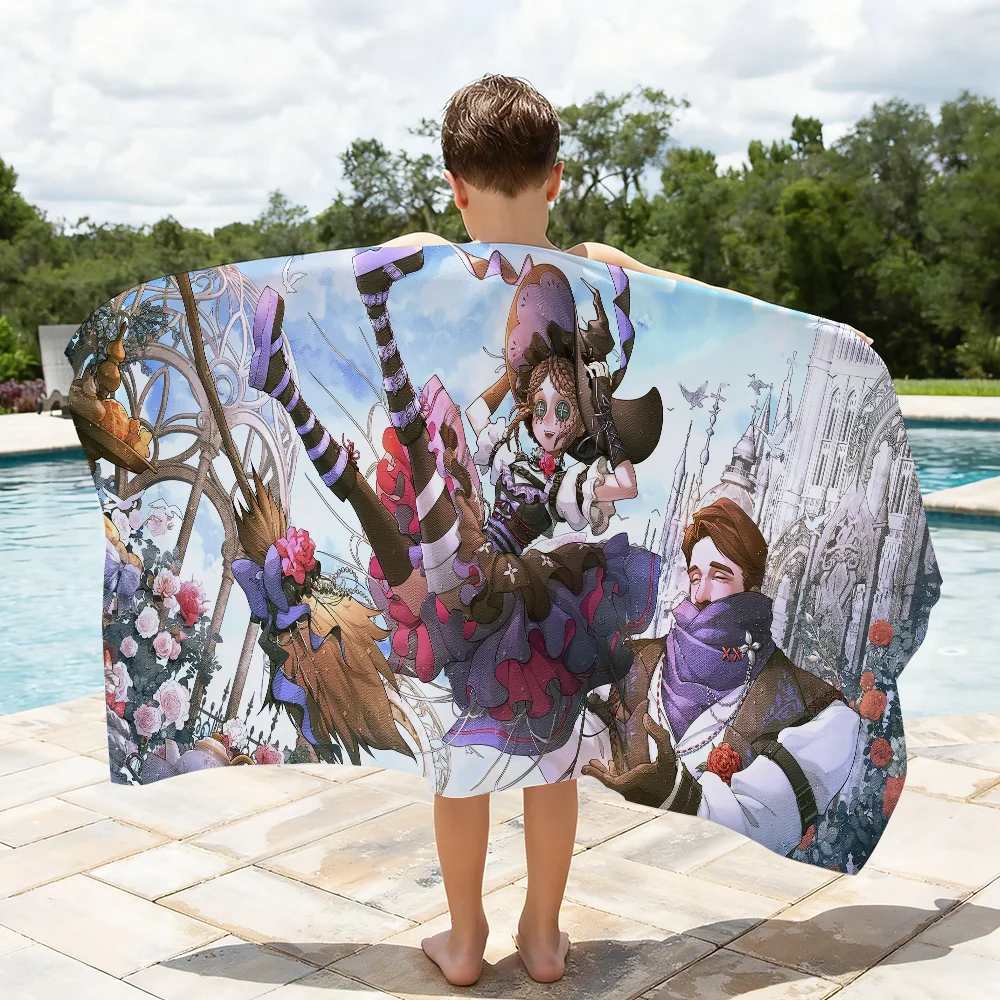 Game I-Identity V Towel Quick Dry Absorbent Beach Towel for Sports, Fitness, Swimming and Outdoor Activities
