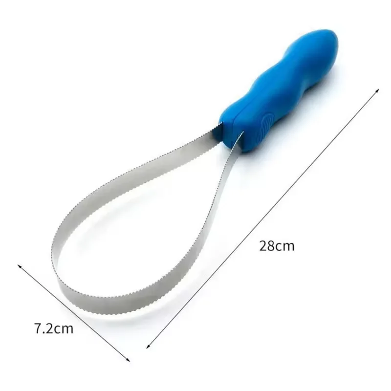 Stainless Steel Serrated Horse Shedding Scraper, Efficient Pet Hair Remover Grooming Brush for Horses, Dogs and Livestock