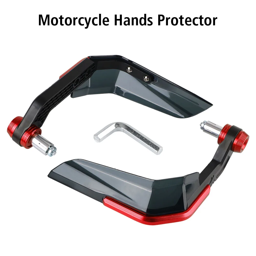 รถจักรยานยนต์มือยามWindproof Falling Protector Handguardsสําหรับรถจักรยานยนต์สกู๊ตเตอร์Mountain E-Bikeอลูมิเนียมอัลลอยด์ABS