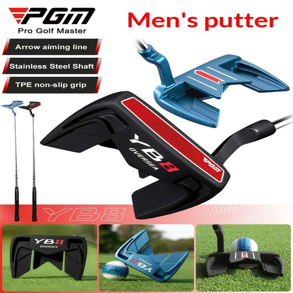 PGM Golf Men's Club with Arrow Aiming Line Stable Low Center of Gravity High Fault Tolerance Golf Single Putter TUG097