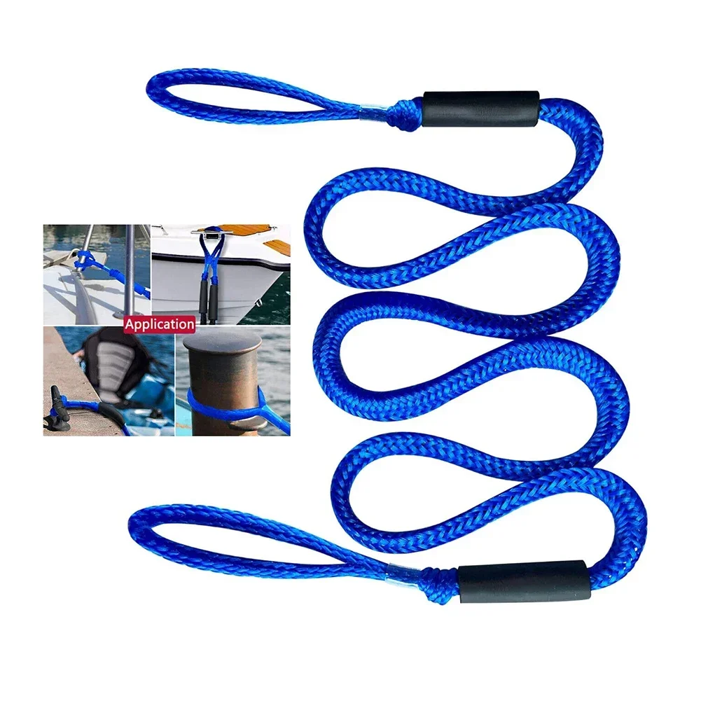 Dock Lines Elastic Marine Boat Bungee Dock Line Marine Mooring Rope Bungee Cords Shock Ties  With Foam Float Boat Accessory