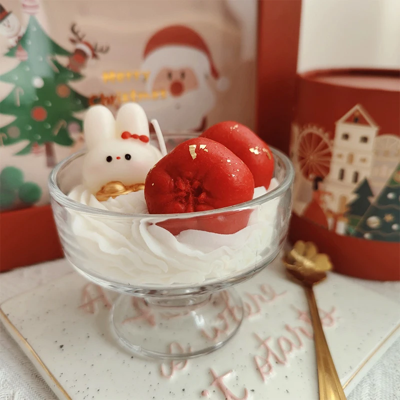 Fortune Rabbit Candy Sticks Ice Cream Cup Cute Creative Soy Wax Fragrance Souvenir Gift