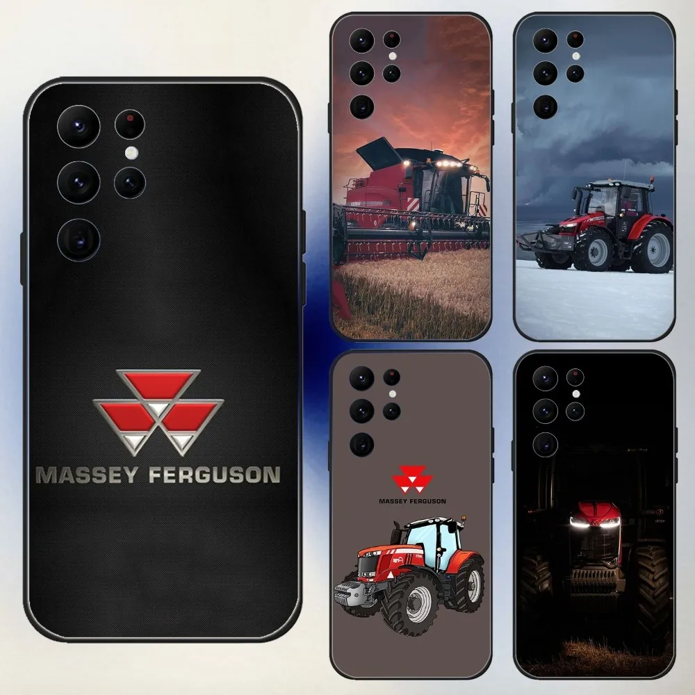 Massey Ferguson  Phone Case For Samsung S24,23,22,30,21,10,9,Ultra,Plus,Lite,FE,5G Black Soft Case