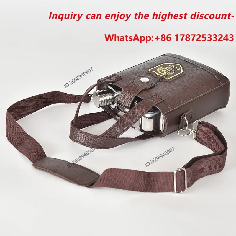 Thickened 304 stainless steel oil drum, wine pot, portable, outdoor backpack, wine bottle