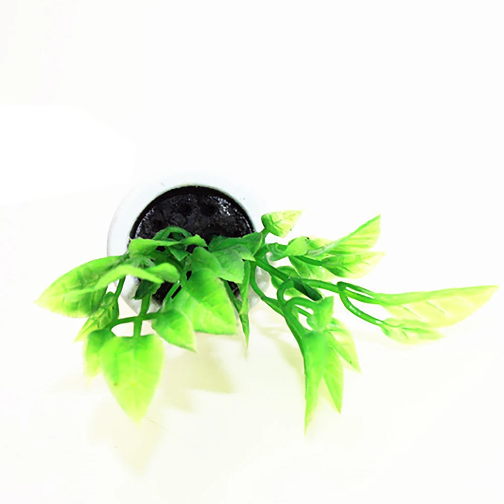 1 個 1/12 ドールハウスミニチュア鉢植えミニ緑の植物花模型玩具ドールハウスアクセサリー装飾 ob11 bjd