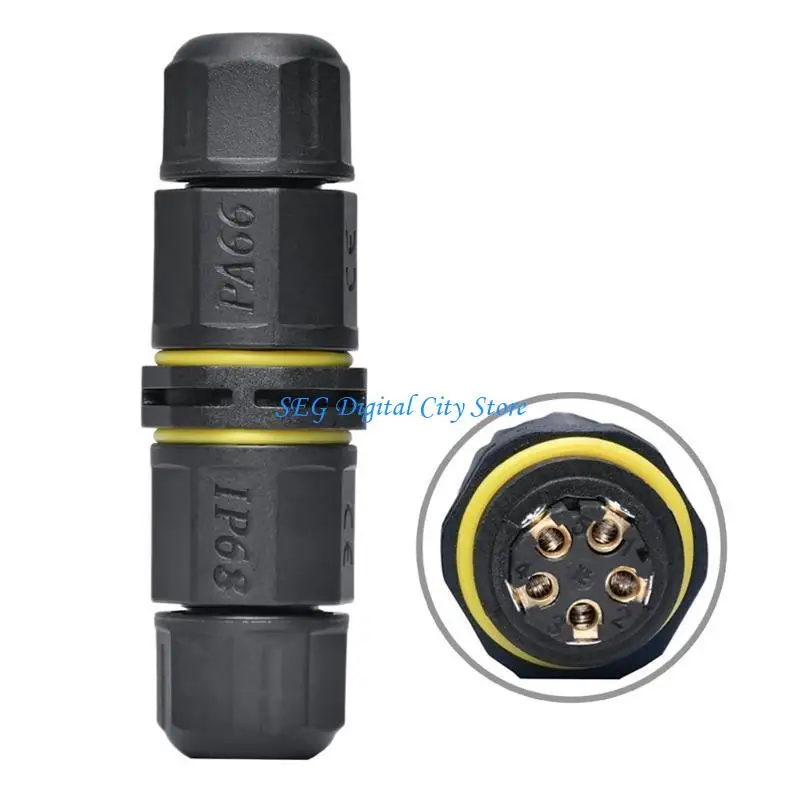 U75B M20LED Straight Through Connector 2pin 3pin 4pin 5pin Wire to Wire Connector