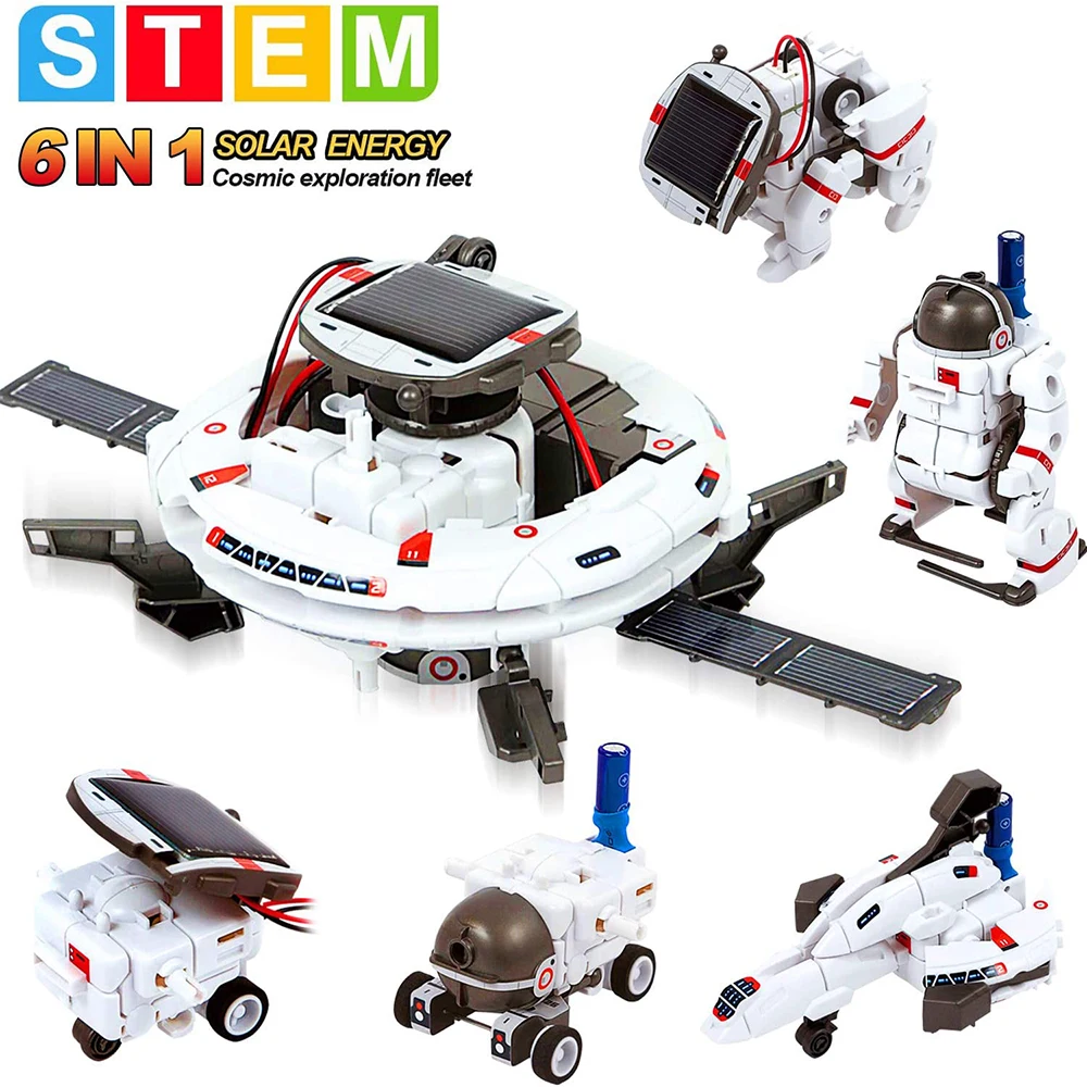 13 In 1 Solar Robot Kits Pädagogisches Spielzeug STEM Technologie Lernen Block Raumschiff Robotik Dinosaurier Spielzeug Für Kinder Kinder Geschenke