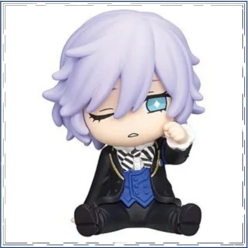 Figuras de Anime de Disney Twisted-Wonderland, Posición de Dormir Hombro con Hombro, Gashapon, Figura de Acción Versión Q, Juguete Coleccionable