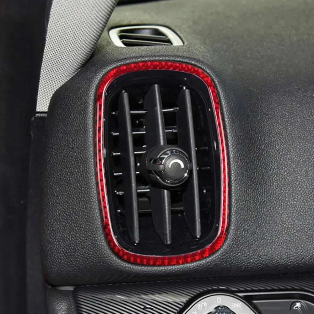 ألياف الكربون سيارة تكييف الهواء تنفيس شواء ، صف الرياح ، منفذ لوحة لسيارات BMW MINI F54 F55 F56 F60 ، اكسسوارات السيارات ، حقيقية ، 4 قطعة
