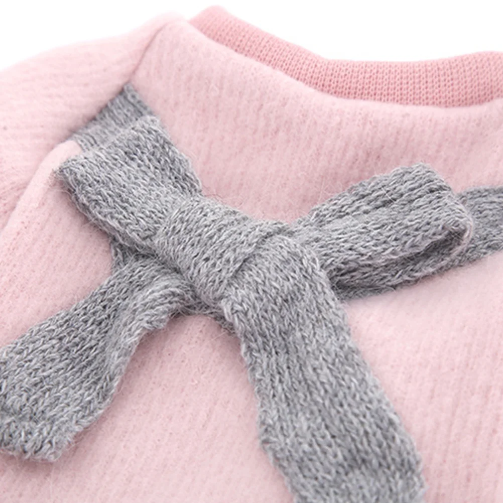 

Sweater Winter Warm Pet Clothes Dog Warm Clothes Fashion Bowknot Puppy Costume Outdoor Walking Party Photo