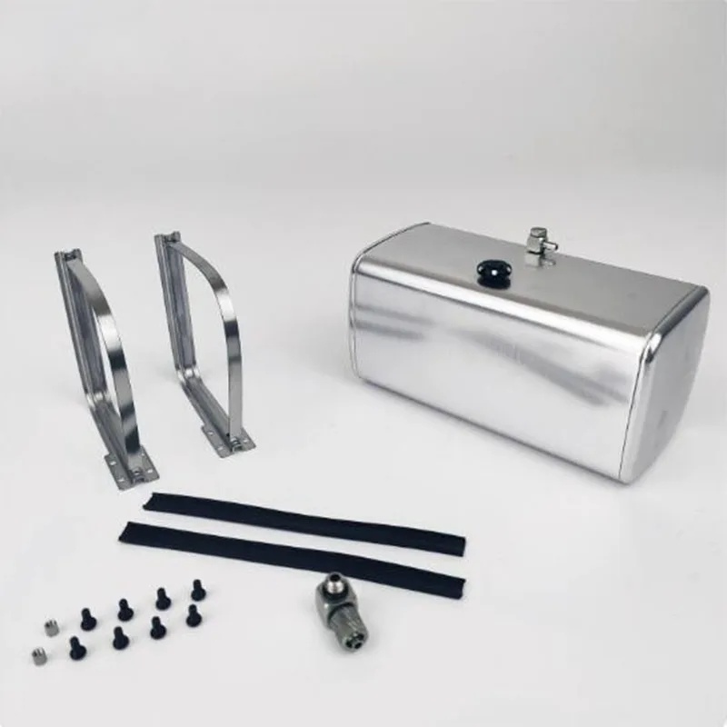 Rc 1/14 Trailer Simulation Hydraulic Oil Tank Fuel Tank Dump Truck For Tamiya Lesu Man Rc Tractor Truck Parts