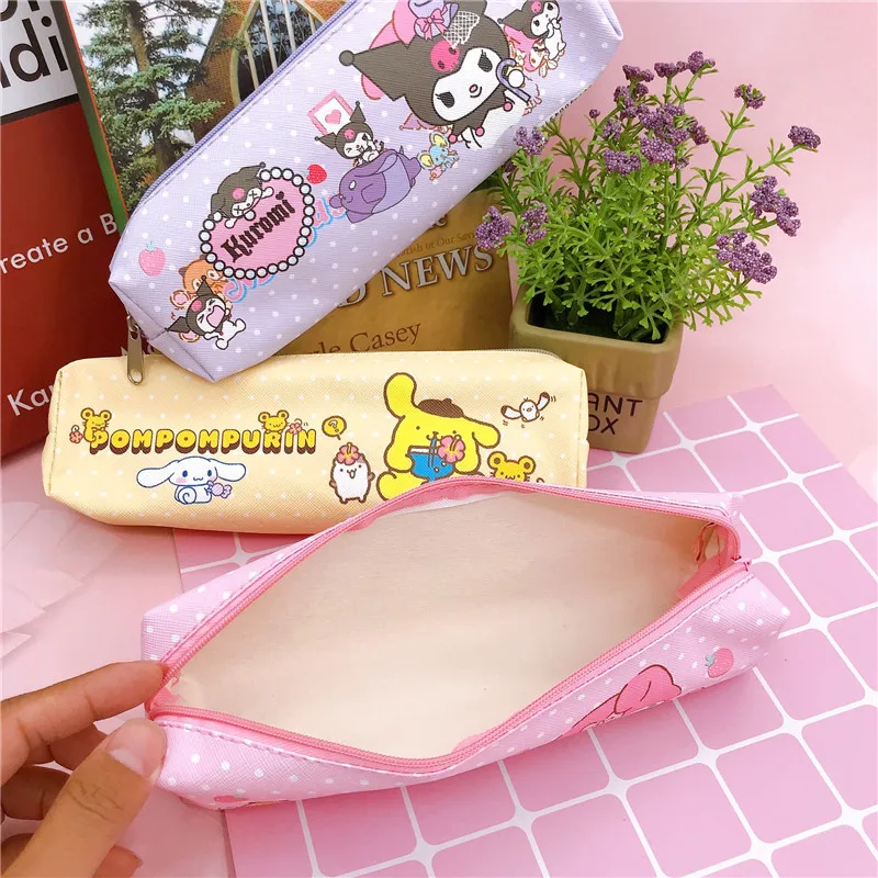 Sanrio Bleistift beutel Anime Kuromi niedlichen Feder mäppchen Cartoon Studenten Briefpapier Schule liefert tragbare Aufbewahrung taschen Mädchen