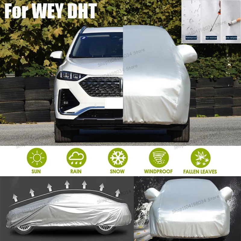 

For WEY DHT Auto Anti snow Anti dust Sunscreen Anti-uv Anti peeling paint And Anti Rainwater 210t car cover