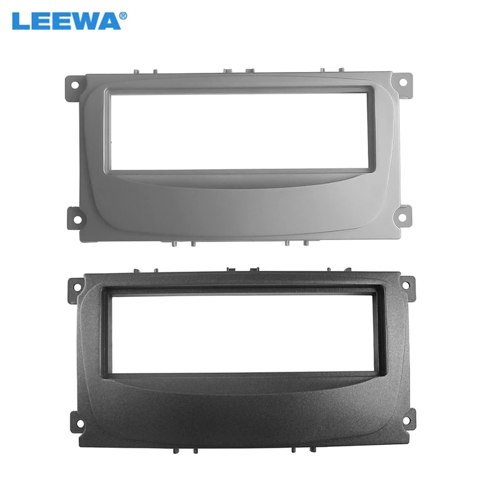 

LEEWA Car Radio Audio 1DIN Fascia Frame Kit for Ford Mondeo C-Max Kuga Focus DVD Player Dash Panel Installation Trim Kit #CA4929
