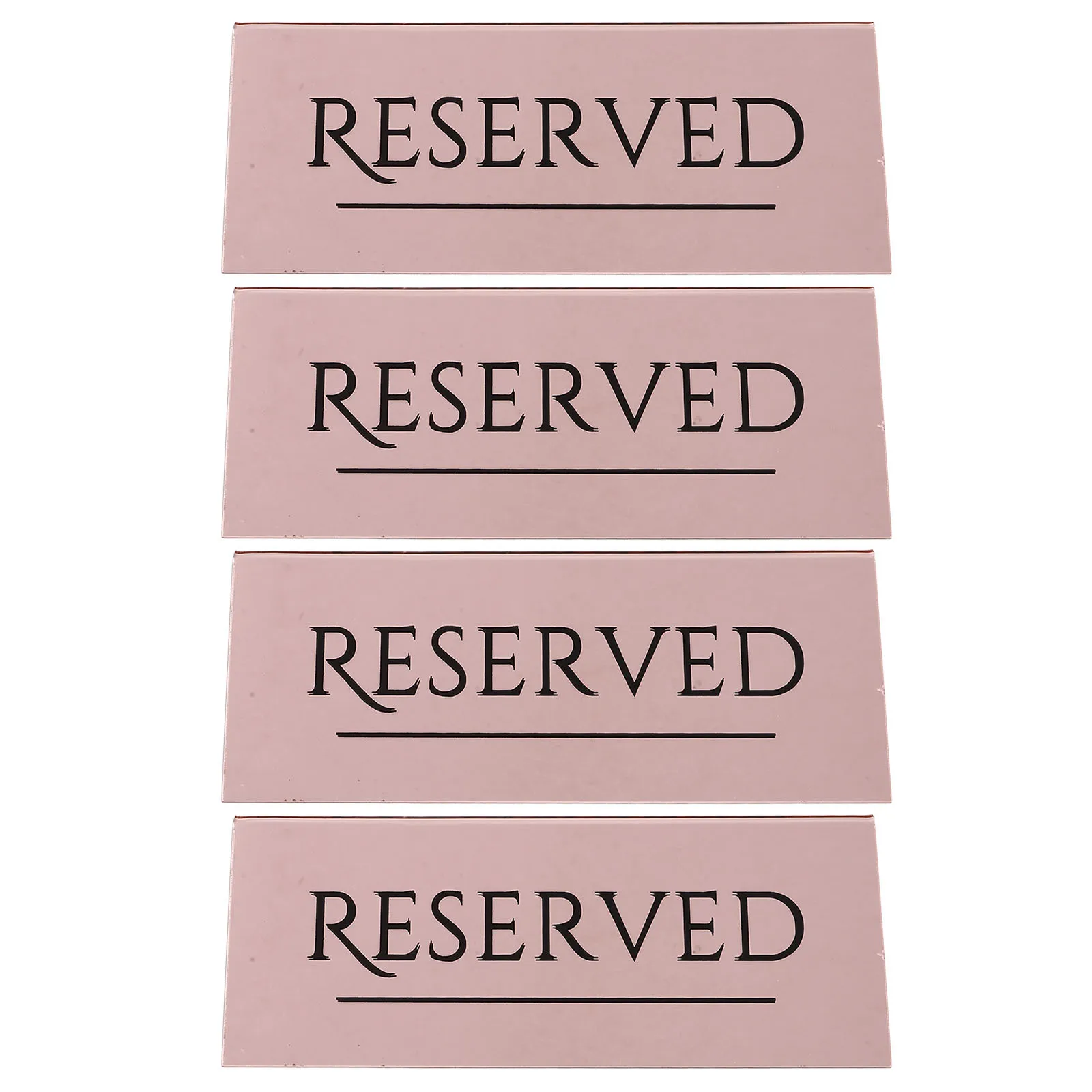 

4Pcs Reserved Table Signs Acrylic Wedding Chairs Family Table Tents Restaurant Event Guest Seating Cards Signage Seat Signs