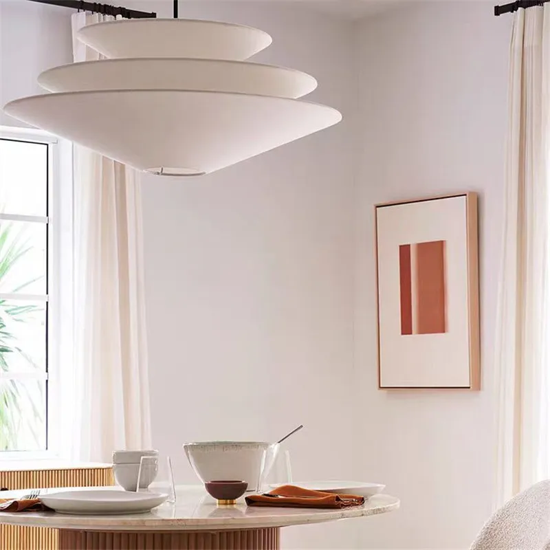 2026 Gull Pendant Light Creative Umbrella Fabric Lamp Dining Room Bedroom Study B&B Living Room Japanese Room Decor Kitchen Bar