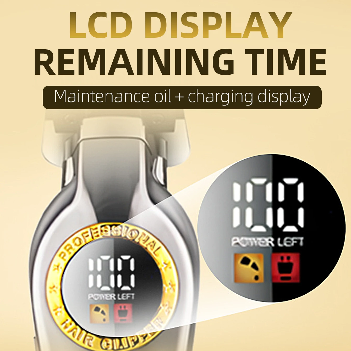 Kemei KM-1784 مشابك شعر كهربائية للرجل المهنية اللاسلكية آلة قطع الشعر أداة تهذيب اللحية الحلاق القاطع قابلة للشحن