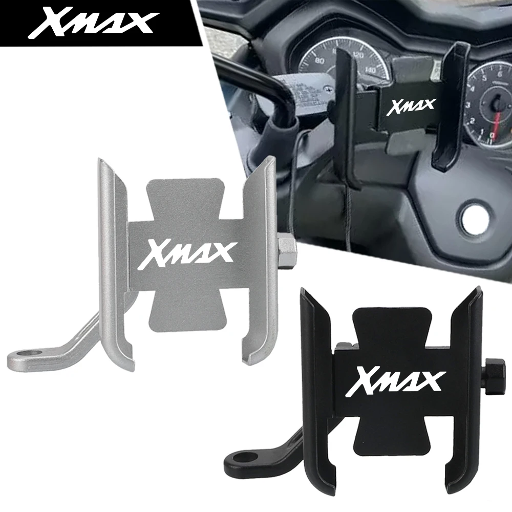 

2024 Motorcycle Handlebar Mobile Phone Holder GPS Stand Bracket For YAMAHA XMAX 125 XMAX200 XMAX250 X-MAX300 X MAX 400 2006-2023