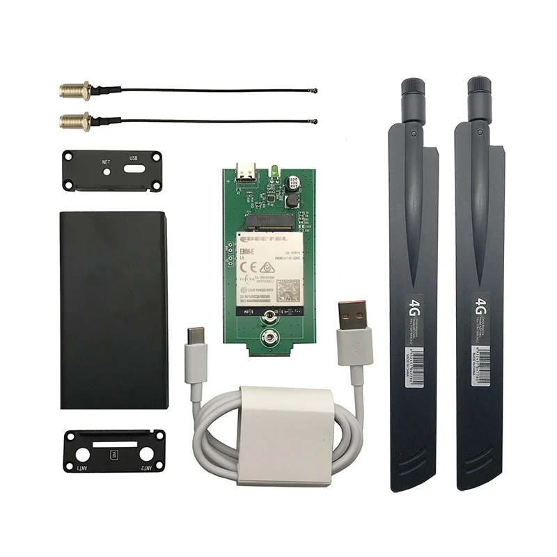 Nieuw! EM06-E Met Behuizing Behuizing Case 4G LTE-A Cat6 M.2 Vormfactor Module Sneller dan EP06-B3.0 Kabel/Type C om USB3.0 Kabel