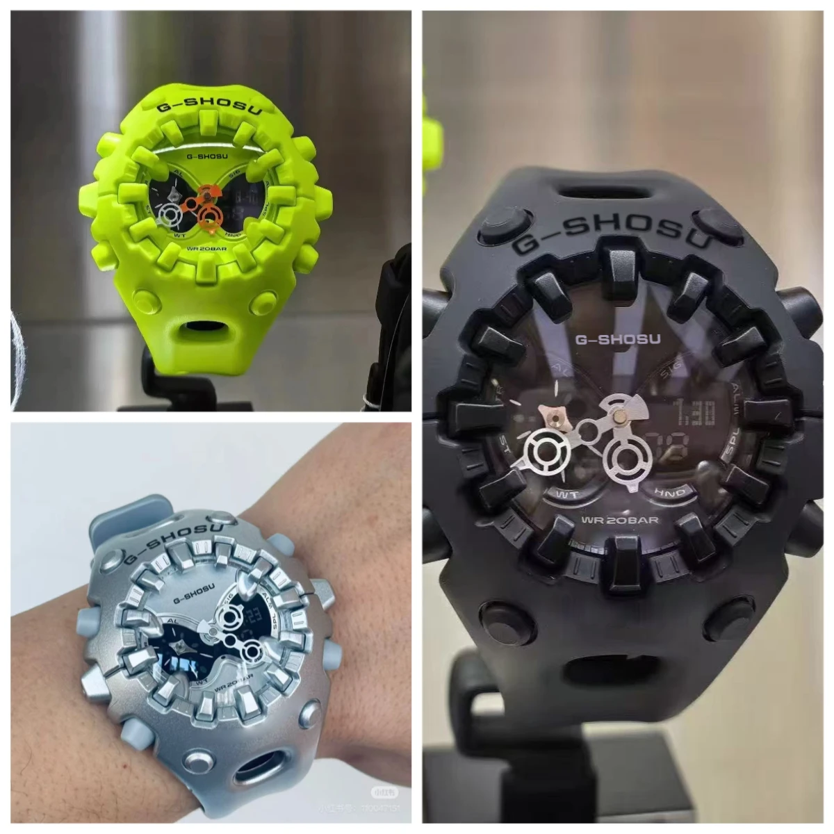 

9898 Store Customizable DIY Sports Digital Watch Full Functionality World Time Large Dial Full Functionality Oak Series