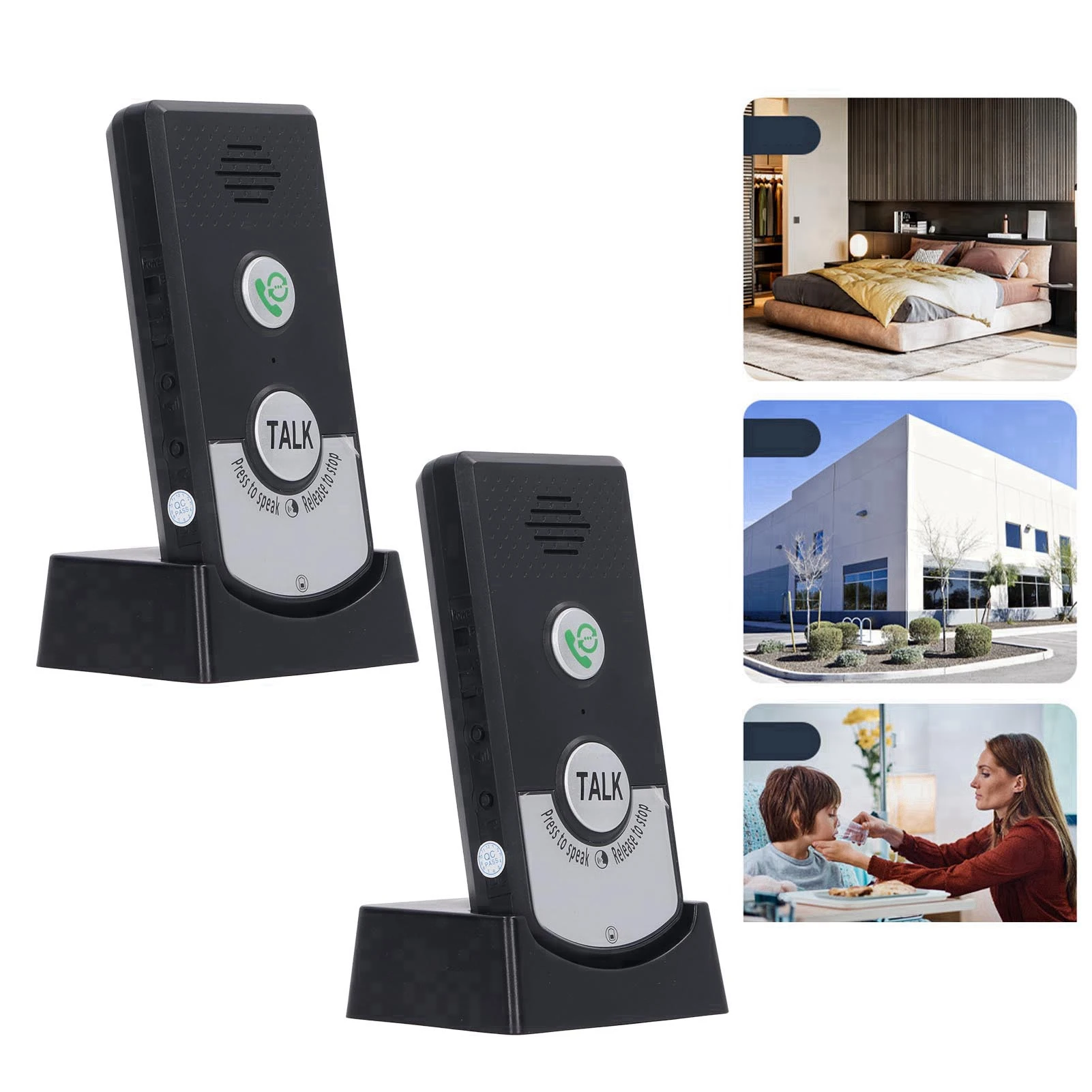 H8 Wireless Intercom Unit Light Indication Long Range 2 Way Call User Friendly Wireless Voice Intercom Waterproof for Home