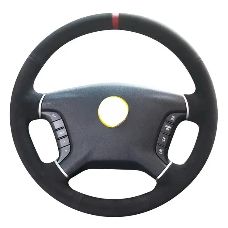 Steering wheel cover leather non-slip, breathable, shock absorption and sweat absorption