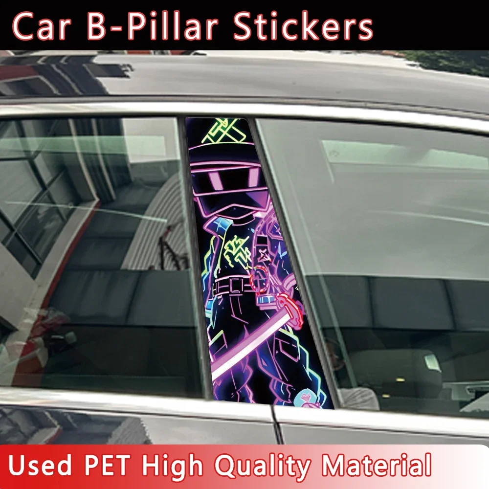 

Grafitti Bear Boy Car Door Post Sticker DIY Car Modification Styling Sticker Center Pillar B-Pillar Protective Film Decals