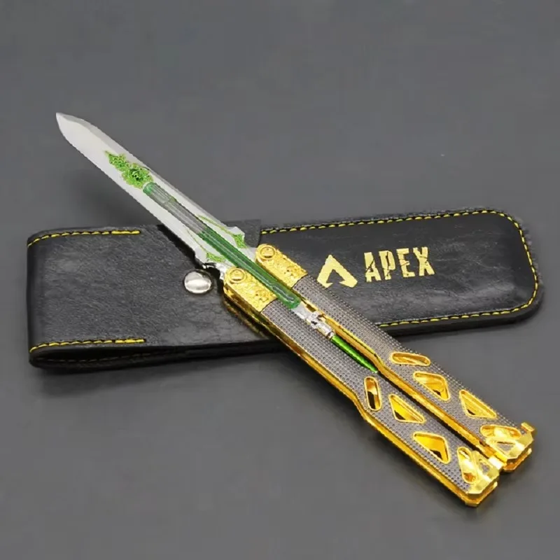 Glow in the Dark Training Tool Alloy Non-Cutting Edge Portable Practice Prop for Kids and Cosplay