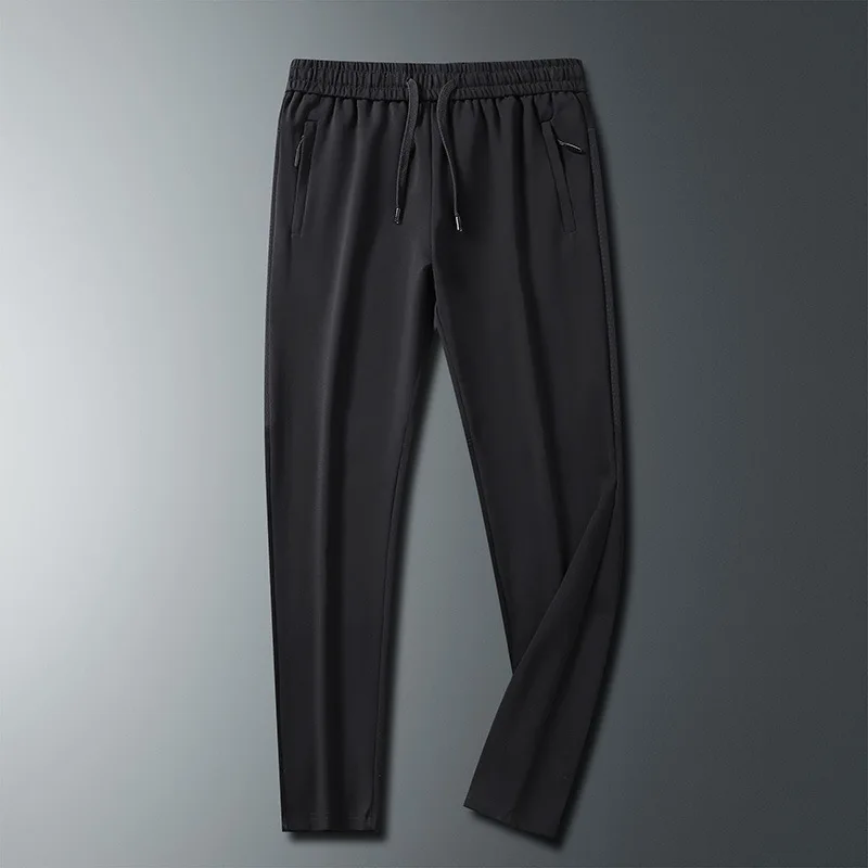 

Summer Thin Quick-drying Casual Ice Pants Straight-leg Pants Men's New Solid Color Comfortable Breathable Leggings
