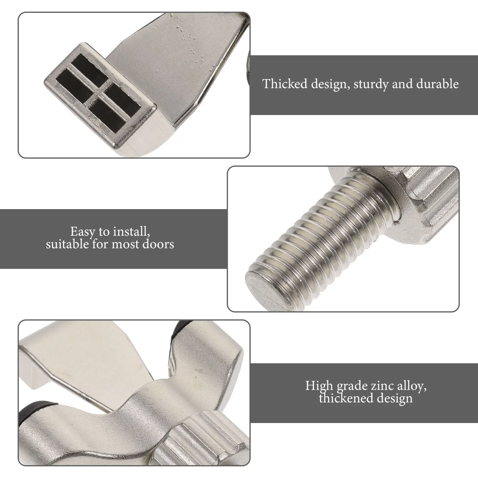 

Portable Lock For Travel Hotel Room Security Stopper, Heavy Duty Zinc Alloy Door Lock, Compact Dorm Home Safety Lock, Travel