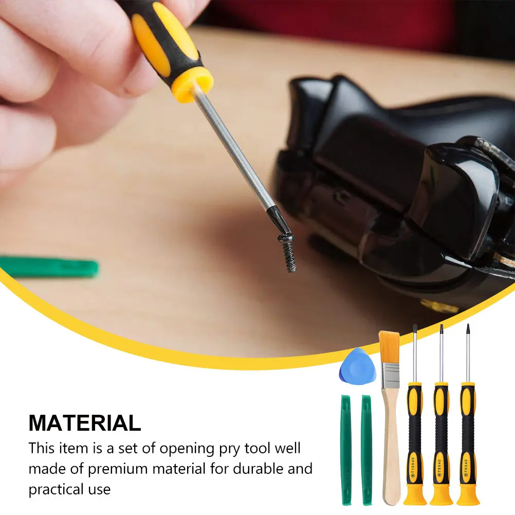 

7pcs Gamepad Screwdriver Set Ergonomic Skid-Resistant Handle Repair Hand Tools Security Screwdriver Set For Tablet Phone