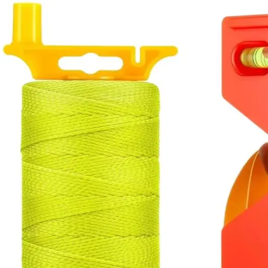 Line String Level Kit With Adjustable Angle Tube For Spirit Level High Visibility Nylon Rope For Construction Masonry Alignment