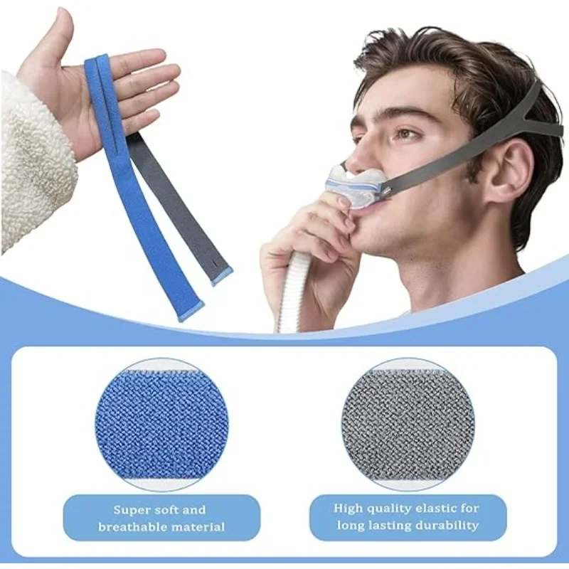 

2 Pcs ResMed AirFit P10 CPAP Headgear Strap Replacement Compatible with ResMed AirFit P10 Nasal Pillow Mask