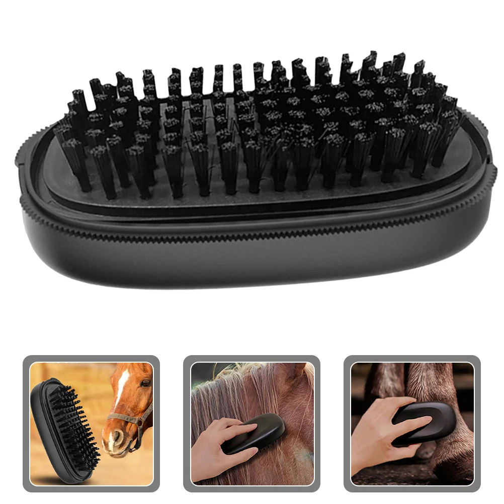 แปรงทําความสะอาดม้าขี่ม้าสําหรับกรูมมิ่งผมม้าวัวหางปศุสัตว์ Hairbrush เครื่องนวดสัตว์เลี้ยงเครื่องมือกําจัด