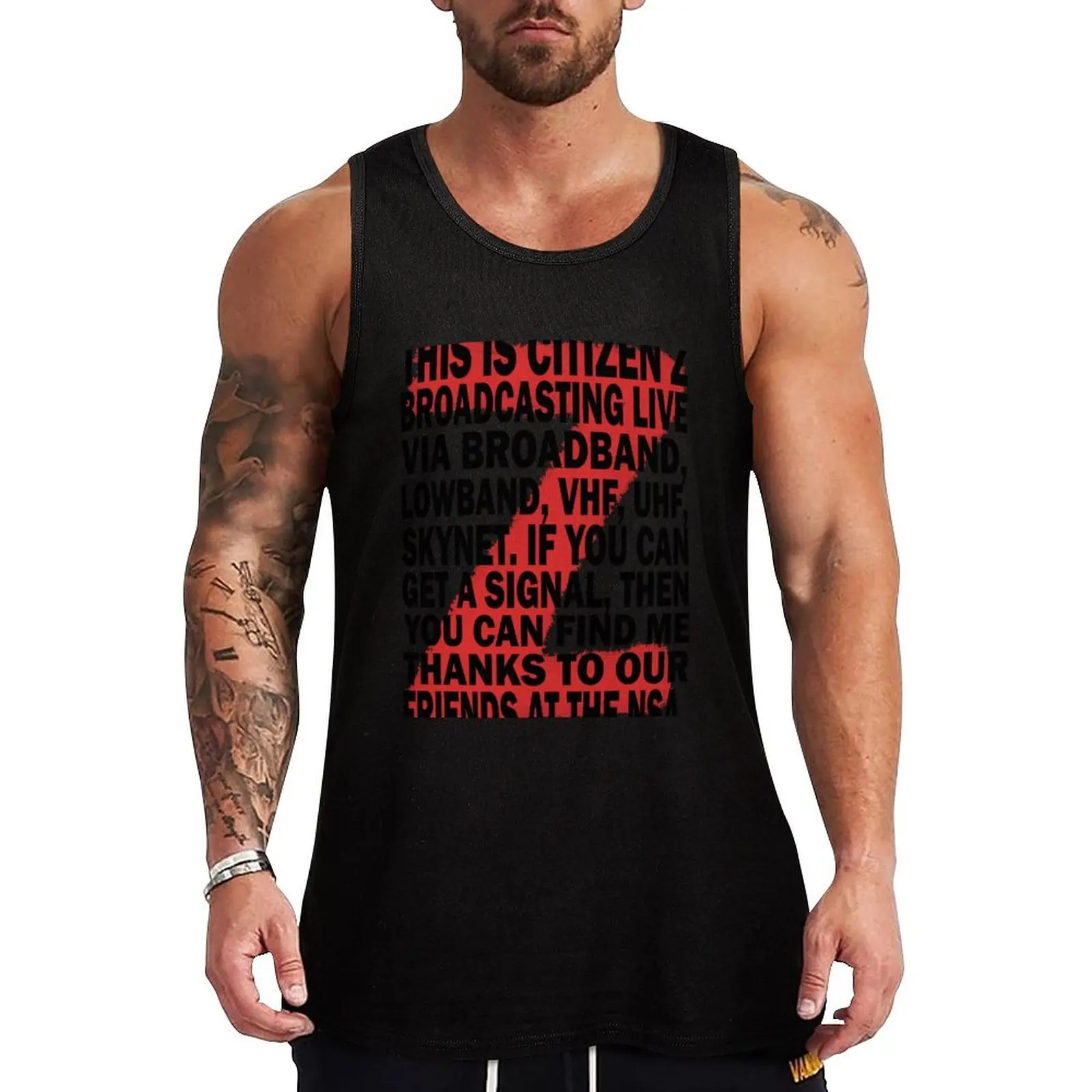 Z Nation: Citizen Z Speech Tank Top Anti Shrink Tank Top Durable Casual Sleeveless Shirt
