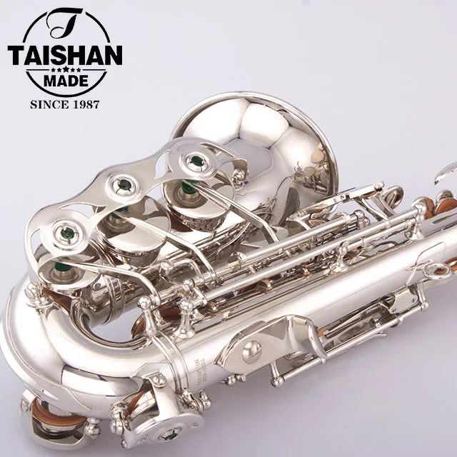 Hooqu Высокопроизводительный никелированный сопрано-саксофон китайской фабрики