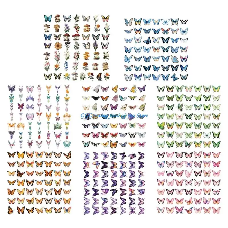 

H9EB Scrapbook Sticker Decorative Journaling Sticker Book Aesthetic Sticker Decors