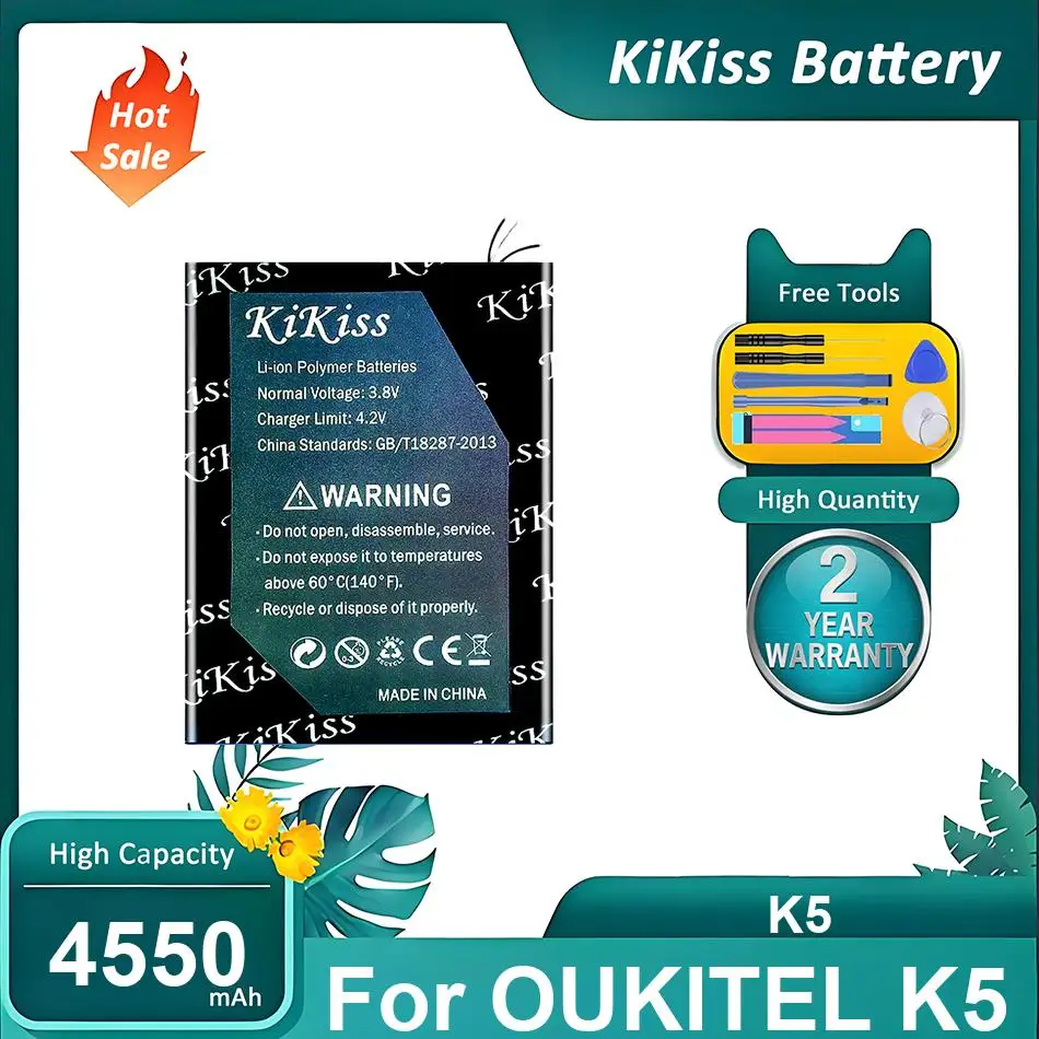 

Надежный аккумулятор для мобильного телефона OUKITEL K5, K5, 4550 мАч