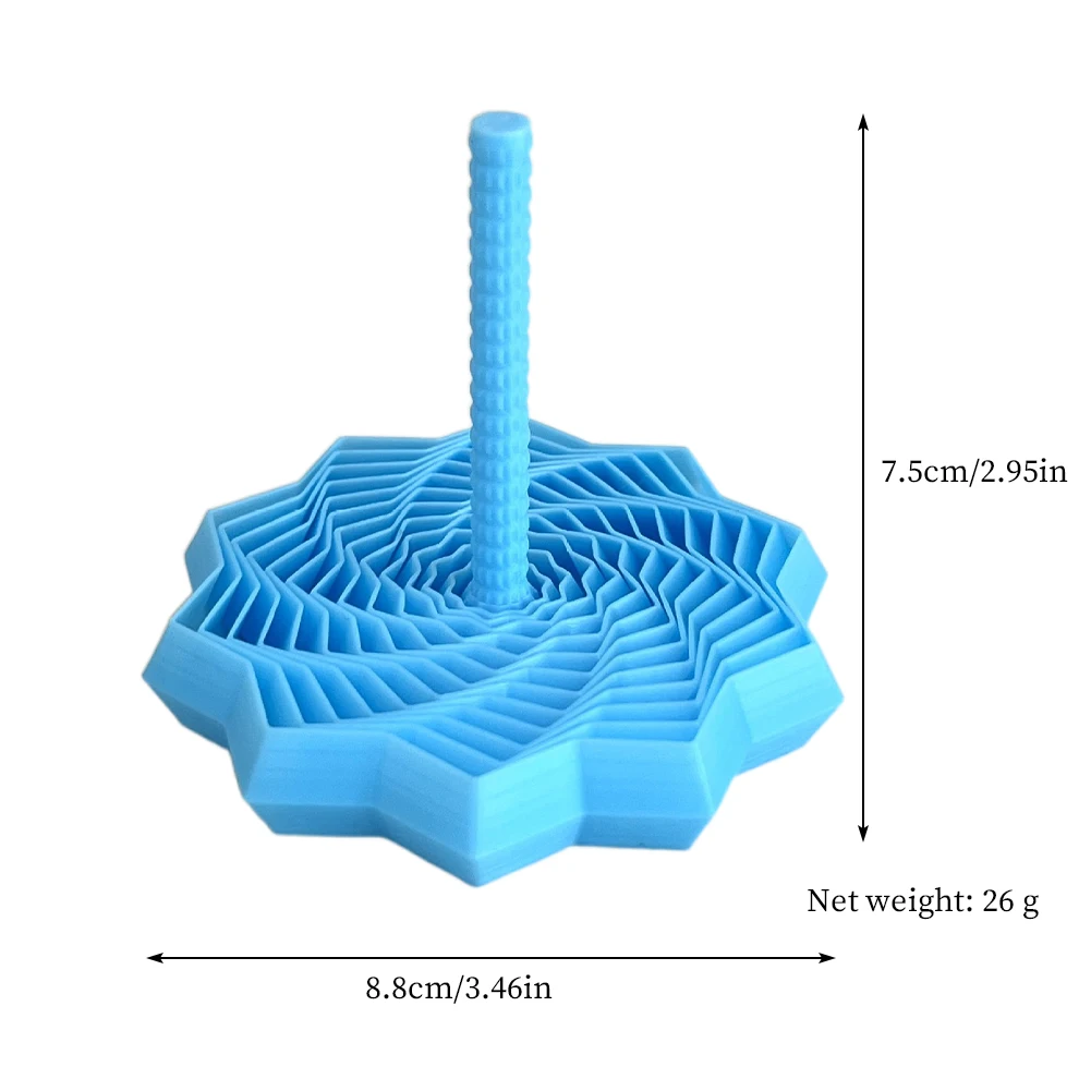 توسيع الحسية تململ ستار ثلاثية الأبعاد مطبوعة كسورية تململ مسدس مع مقابض لعبة حسية لتخفيف التوتر لسطح المكتب