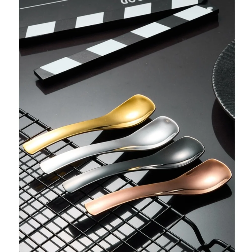 Stainless Steel Teaspoon Made from 304 Grade Rust Resistant Material for Kitchen Use with Compact Square Tip Design