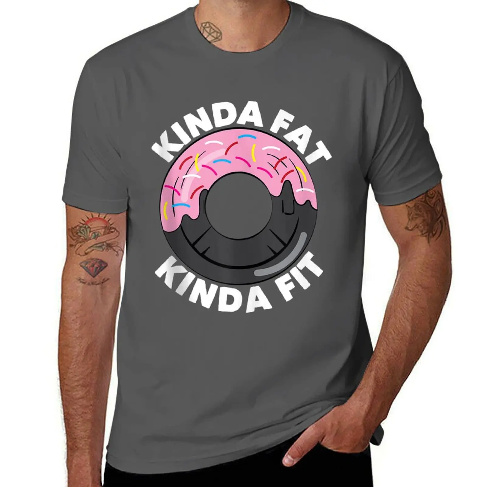 

Kinda Fat Kinda Fit Fitness Workout Gift Kinda Fat Fit T-Shirt man t shirts for men casual anime t shirts for man T-Shirt
