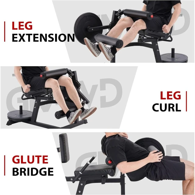 GMWD Leg Extension and Curl Machine Leg Machine for Lower Body Adjustable Leg Bench with Board AliExpress
