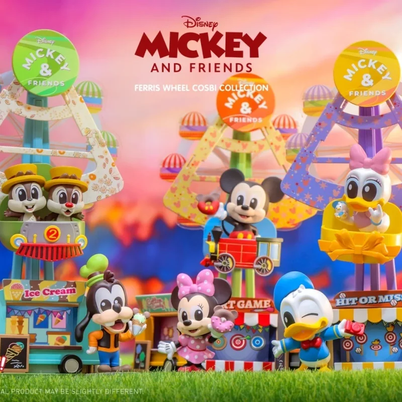 Hot Toys Topolino e gli amici Ruota panoramica Serie Cosbi Scatola cieca Mini figure - Regalo di visualizzazione per bambole da collezione alla moda Nuovo ufficiale