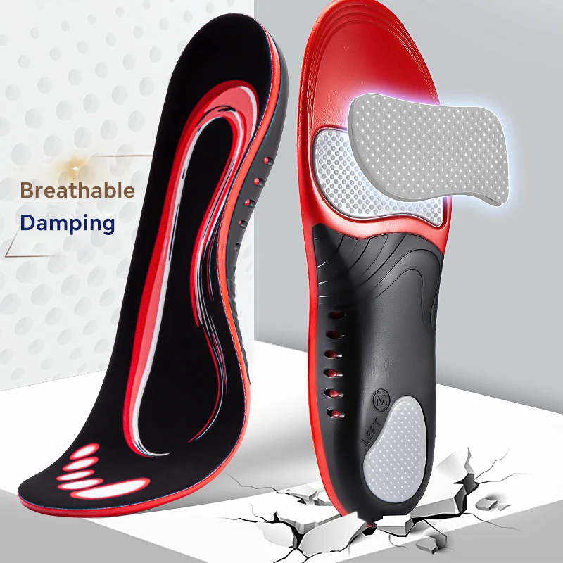 Arch Support Insoles Sports Shock Absorption Elastic Wear Resistant Orthopedic Flatfoot Insoles Feet Foot Pad