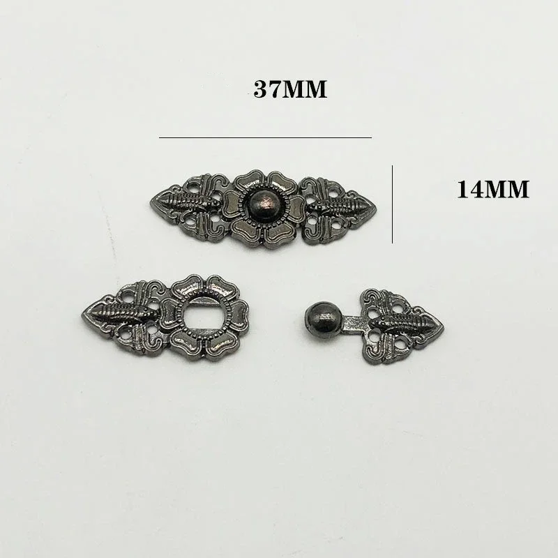 1 Pair Women\'s Retro Brooches Clothing Cardigan Sweater Blouse Shawl Clips Shirt Collar Flower Pattern Duck Clip Clasps Scar